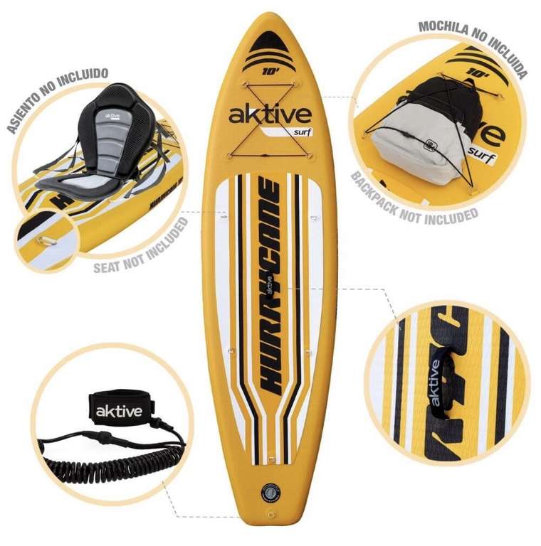 Tabla Paddle Surf hinchable (nivel avanzado) 10” -AKTIVE- hasta fin existencias