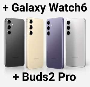Samsung Galaxy s24 256Gb + Galaxy Watch6 + Buds2 Pro / En 128Gb por 612,04€ [Web Estudiantes]