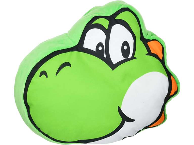 Peluche - Sherwood Super Mario - Yoshi Face, Cojín, 28 cm, Verde