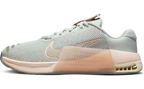 Nike Metcon 9, Zapatos de Entrenamiento Mujer - Talla 36 - Light Silver Pale Ivory Guava Ice