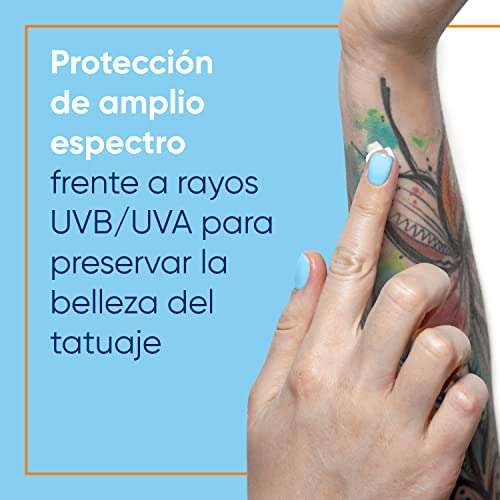 Bepanthol Tattoo Crema Solar 50, Proteccion Solar para Tatuajes SPF50, 50 ml