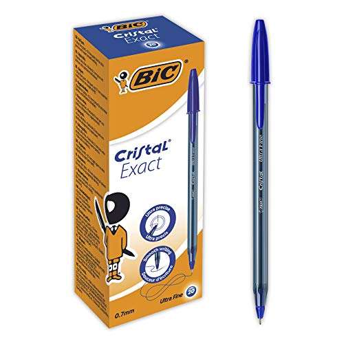 BIC Caja de 20 Unidades bolígrafos cristal & Evolution HB - Lápiz con mina irrompible, 12 unidades