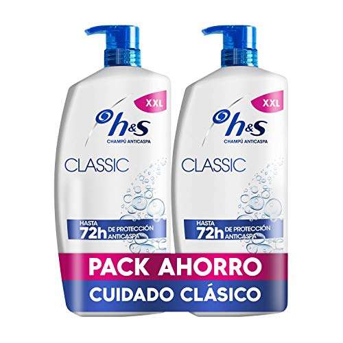 Pack 2 - H&S XXL Classic Champú Anticaspa 2x900ml
