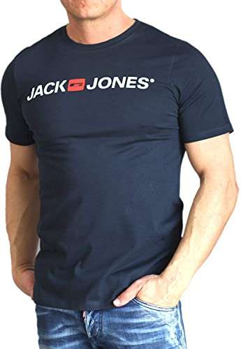 Jack & Jones Logo SS Crew Neck Noos,Camiseta para Hombre