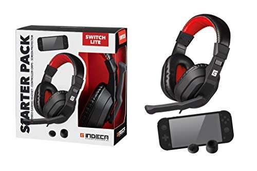 Pack Headset Gaming + Joycon Grips + Cristal Pantalla (Switch Lite)