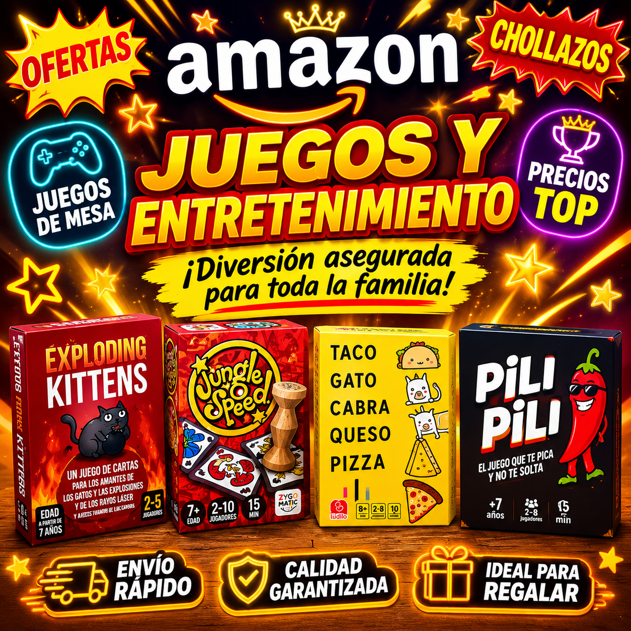 Recopilación de juegos de mesa y entretenimiento
