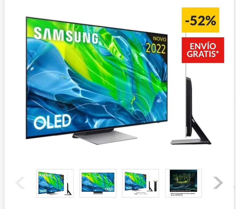 TV OLED 55" - Samsung QE55S95BATXXC, UHD 4K, Procesador Quantum 4K con IA, Smart TV + Instalación Gratis