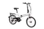 F.lli Schiano E- Sky 20" Bicicleta Eléctrica Plegable, Unisex Adulto, Blanca
