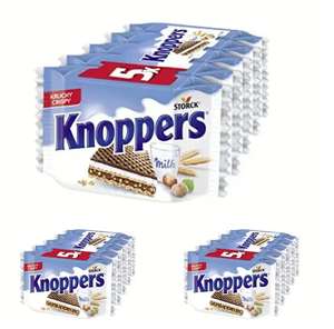 3x Knoppers x5 (5 x 25gr) - Barquillos rellenos con crema de leche y crema de avellanas. 1'43€/ud