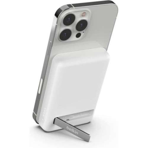 Belkin BoostCharge Batería Externa Inalámbrica Magnética 5000mAh Blanca para iPhone