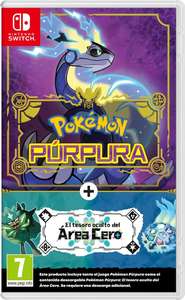 Nintendo Switch Pokémon Púrpura + Pase de Expansión: El Tesoro Oculto del Área Cero