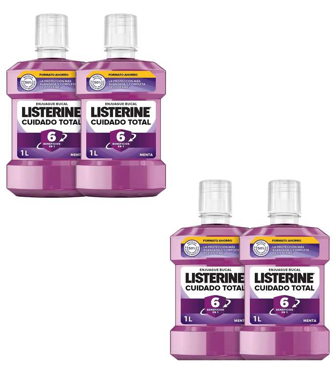 4X Listerine 1L Cuidado Total solo 10.6€