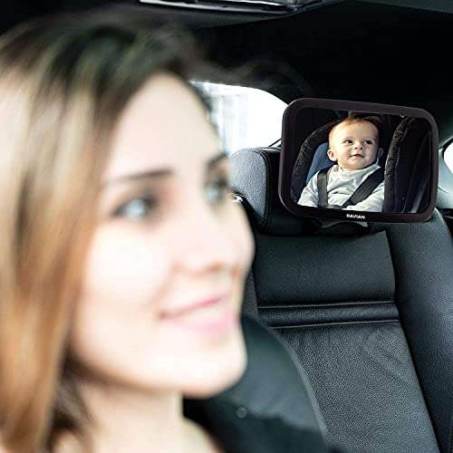 Espejo de coche para bebé para trasero de asiento de coche más seguro con vista cristalina, a prueba de roturas » Chollometro