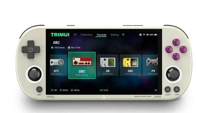 Trimui-consola de juegos portátil inteligente Pro, consola de juegos portátil inalámbrica,Arcade RetroVintage, pantalla IPS HD 4,96 pulgadas
