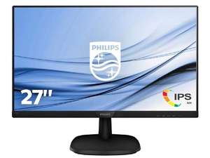 Monitor - Philips 273V7QDSB/00, 27" Full HD IPS, 5 ms, Flicker Free, Low Blue Mode, HDMI, Negro