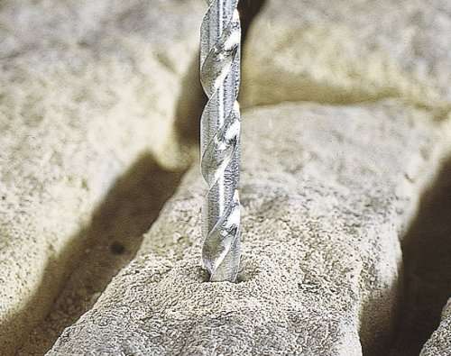 Wolfcraft Broca para piedra, para taladrar paredes de ladrillo, piedra natural y piedra artificial, ø7x100mm