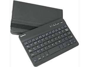 Funda con teclado - Silver HT Gripcase, Para Tablet de 10.4", Bluetooth, Función de soporte, Negro / Azul
