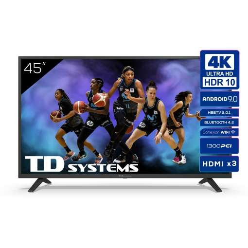 TV LED 114,3 cm (45") TD Systems K45DLJ12US, 4K UHD, Smart TV