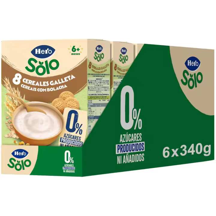 Imagen de Hero Solo Pack Papillas 8 Cereales