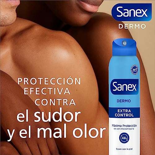Sanex Dermo Extra Control Desodorante Spray, Pack 6 Uds x 200 ml,