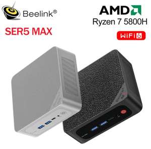 Beelink SER5 Ryzen Mini PC AMD Ryzen 5 5560U, DDR4, 16GB de RAM