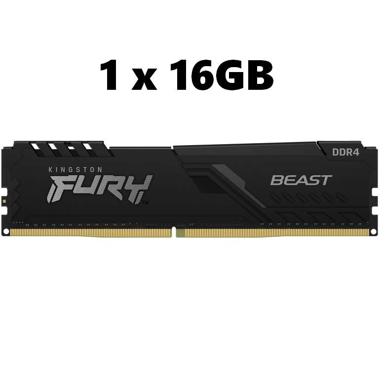 Kingston FURY Beast DDR4 16GB 3200 CL16 [Nuevas cuentas de Miravia]