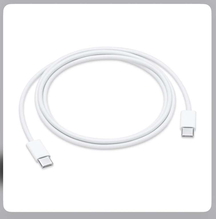 Cable de carga Apple de USB-C a USB-C