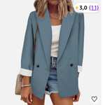 Blazers para mujer para el trabajo, casual, frente abierto, manga larga, chaqueta de oficina, cárdigan profesional informal para mujer