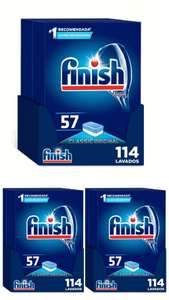 342 pastillas Finish - Classic 114 Pastillas Lavavajillas (3x Formato 2x57 Pastillas). 0'08€/lavado