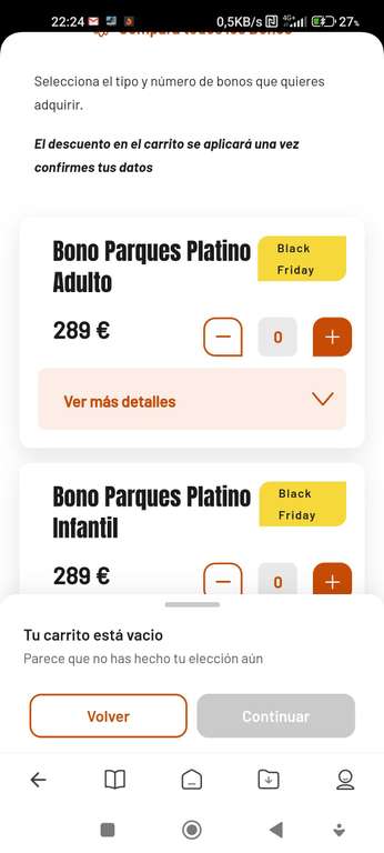 Bono parques bono platino