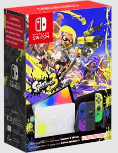 Nueva Consola Nintendo Switch OLED Splatoon Edition (Amazon FR 329.99€ + envío, MediaMarkt 349€ con el newsletter))