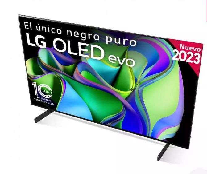 TV LG OLED evo 4K de 42'' C3, Procesador Máxima Potencia, Dolby Vision / Dolby ATMOS, Smart TV webOS23. 5% de descuento en primera compra