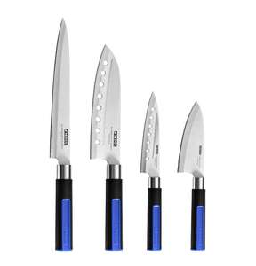 Monix Solid + - Set de 4 cuchillos japoneses, acero inoxidable