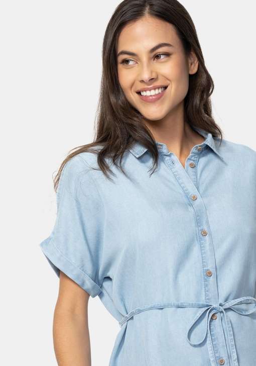 Camisa denim sostenible premamá para Mujer TEX