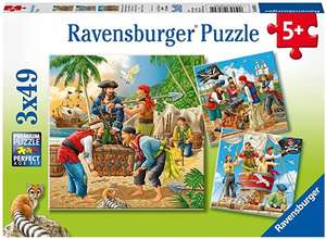Ravensburger - Puzzle 3 x 49, Aventuras en el Alto Ma