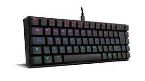 Ozone Gaming OZTACTICALSP Mini Teclado Gaming Tactical,Mecánico sin Teclado numérico, Bluetooth, Switches Outemu Red,RGB,Silencioso, Layout