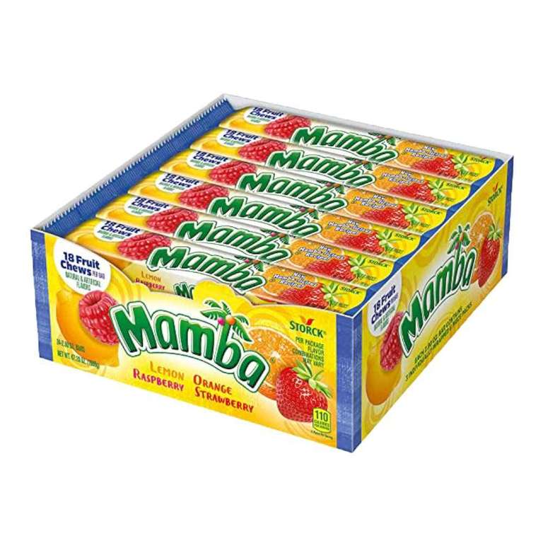 24 sticks de caramelos MAMBA
