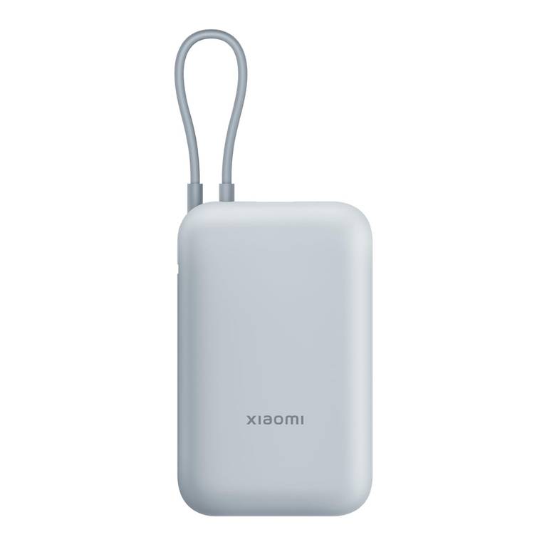 Power Bank Xiaomi 10000mAh (22.5W, Cable Integrado) – Azul