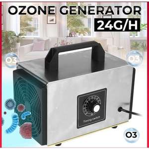 24G / H Máquina generadora de ozono Purificador de aire de acero inoxidable Purificador de aire Desinfección Esterilización Limpieza