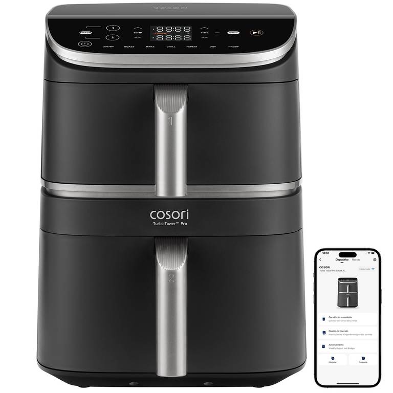 Cosori Air Fryer Turbo Tower Pro Smart 10,8 Litros