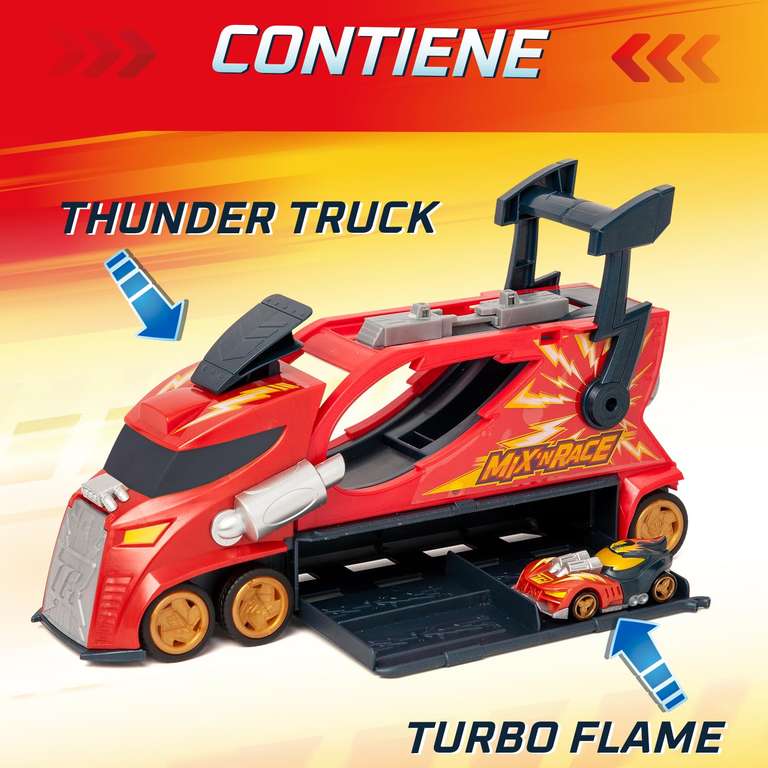 T-Racers Mix Camión Lanzador con Coche N Race Exclusivo