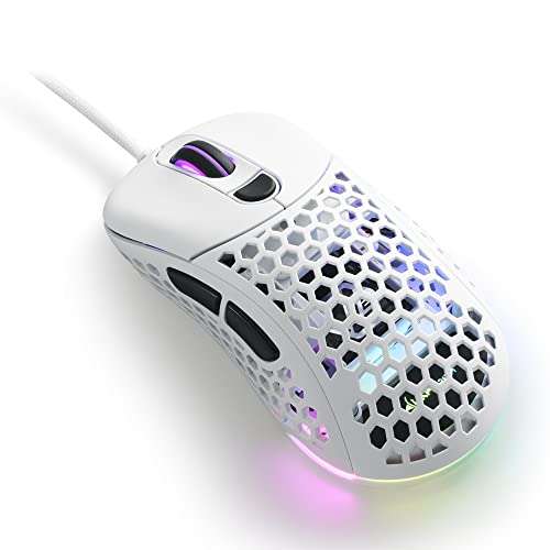 Sharkoon Light² 200 - Ratón Gaming Óptico, 16000 dpi, 6 Botones, White