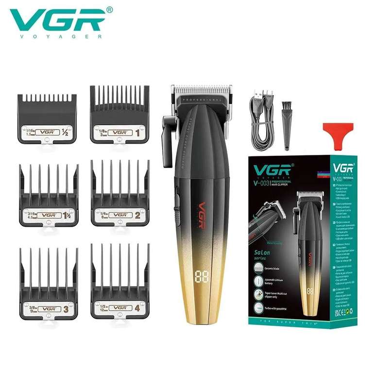 VGR-cortadora de pelo V-003, eléctrica inalámbrica