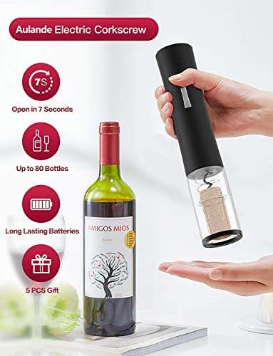 Abrebotellas eléctrico juego de abrebotellas de vino eléctrico con línea de carga USB cortador de aluminio tapón de botella de vino vertedor de vino para el hogar fiesta como regalo para la familia 