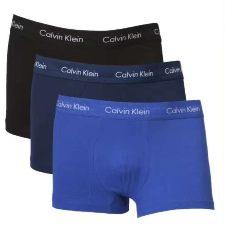 Pack De 3 Bóxers De Tiro Bajo Calvin Klein (varios colores)