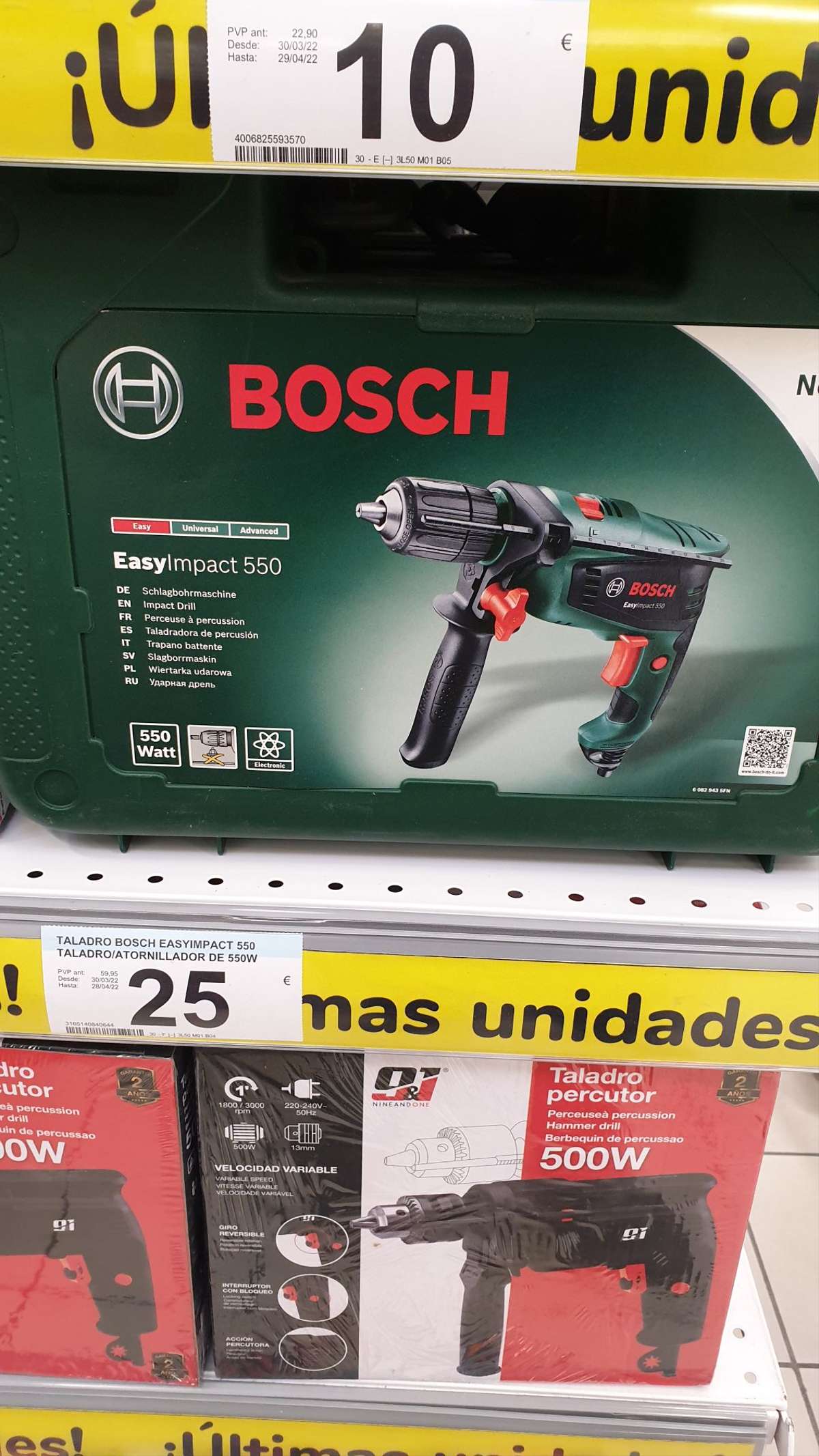 Taladro Bosch EasyImpact Carrefour El Alisal » Chollometro