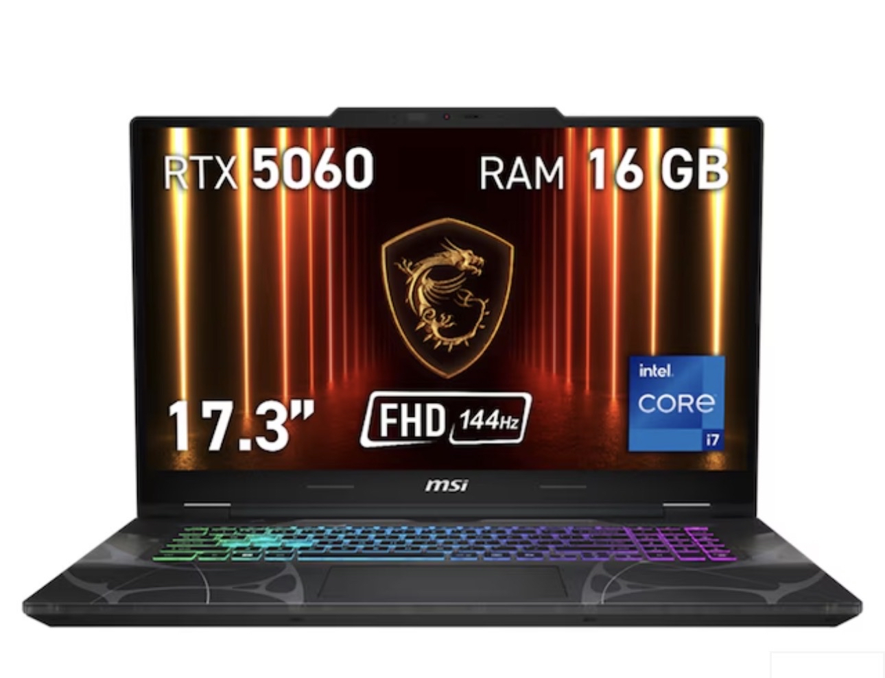 Gaming MSI Cyborg 17 B13WFKG-204ES, Intel Core 17-13620H, 16GB, ITB SSD, Nvidia GeForce RTX 5060 8GB, 17,3", W1l