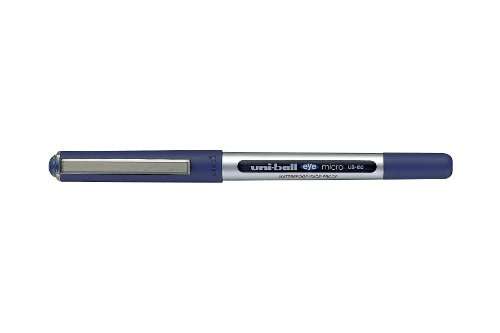12 Bolígrafos Uni-ball UB-150 - Eye Micro - Color Azul. Unidad sale a 0,56€