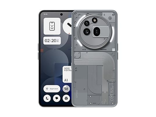 NOTHING Phone 3a Pro, Gris, 256 GB, 12 GB RAM, 6,77 " FHD+ AMOLED, Qualcomm Snapdragon 7s Gen 3, 5000 mAh