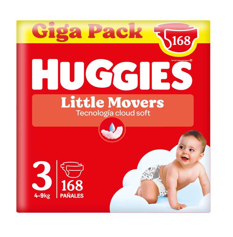 Imagen de Huggies Little Movers Talla 3 (4-9